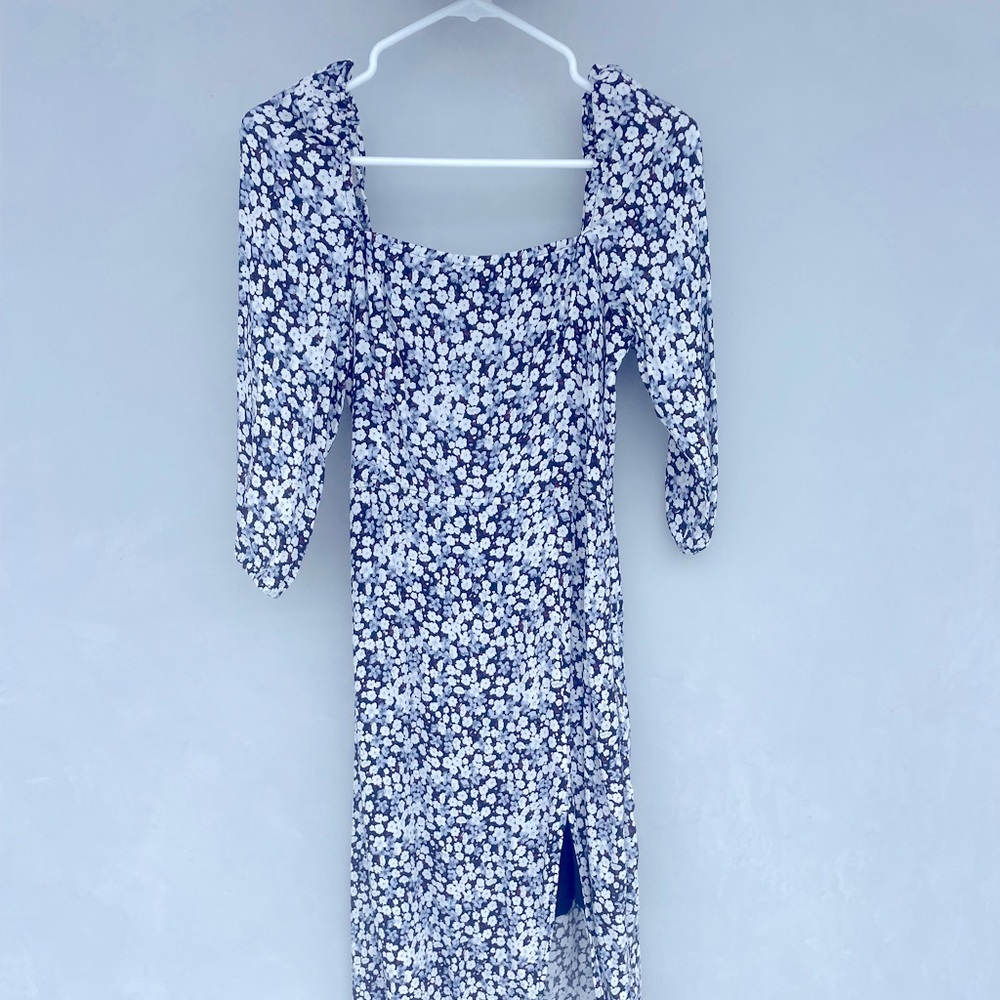 Abercrombie and fitch blue floral dress